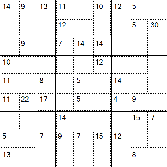 Killer Sudoku - Easy