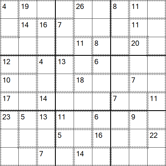 Killer Sudoku - Easy
