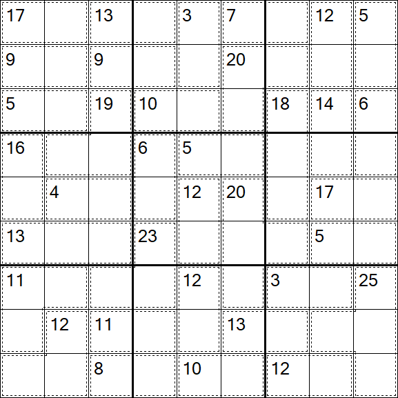 Killer Sudoku - Easy