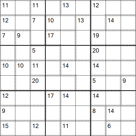 Killer Sudoku - Easy