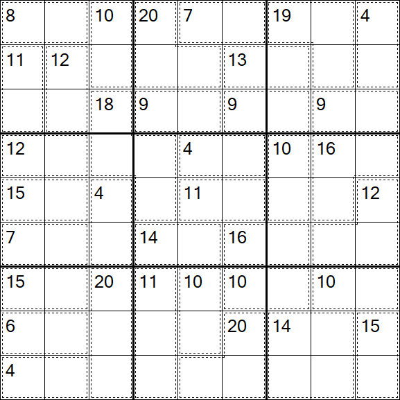 Killer Sudoku - Easy