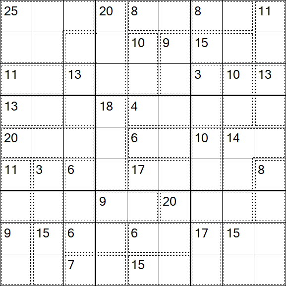 Killer Sudoku - Easy