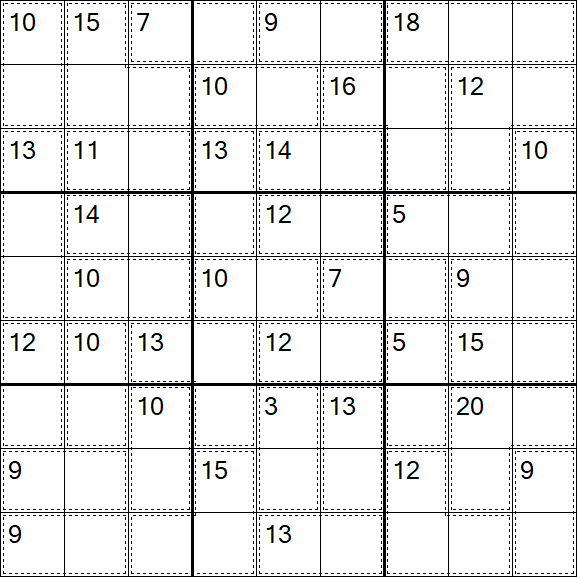 Killer Sudoku - Easy