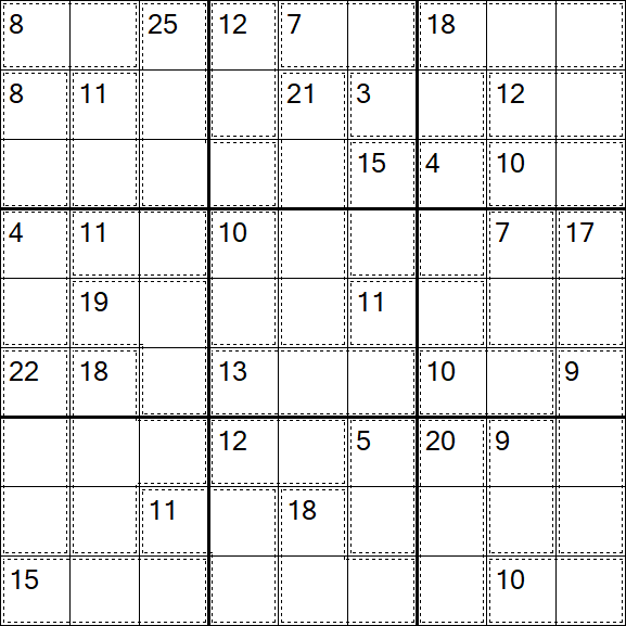Killer Sudoku - Easy