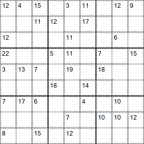 Killer Sudoku - Easy