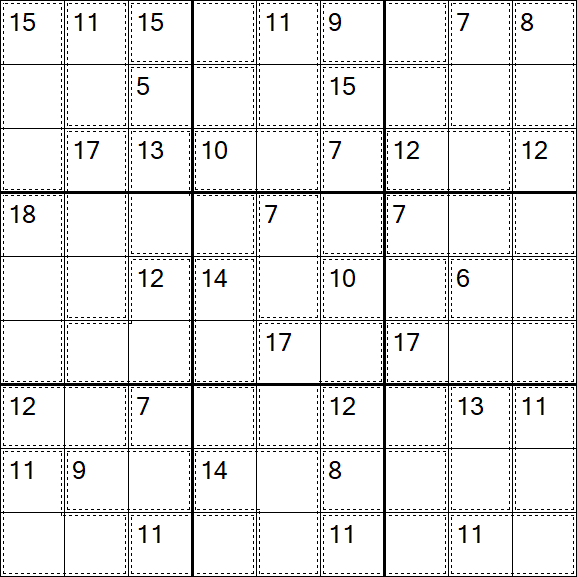 Killer Sudoku - Easy