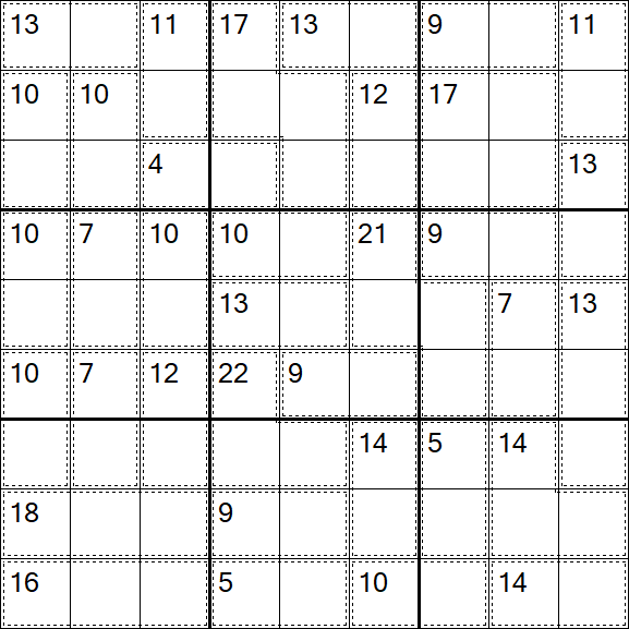 Killer Sudoku - Easy