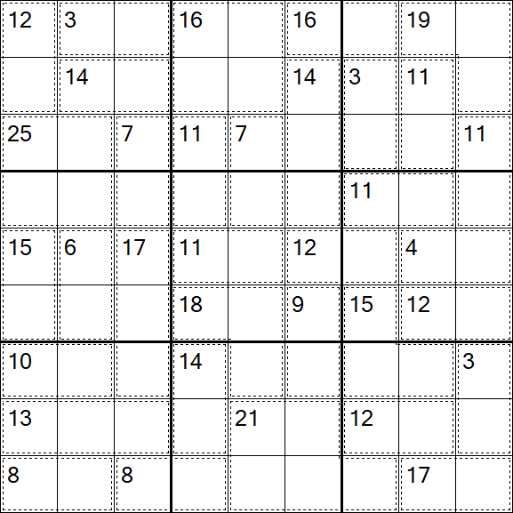 Killer Sudoku - Fácil