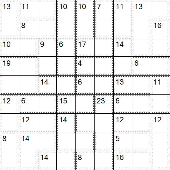 Killer Sudoku - Fácil