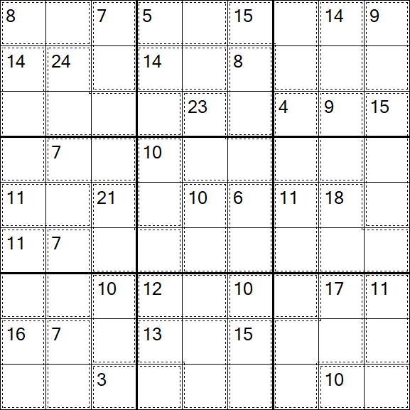 Killer Sudoku - Fácil