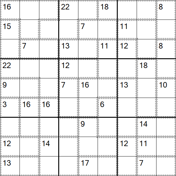 Killer Sudoku - Fácil