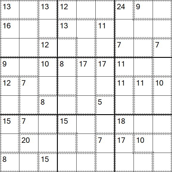 Killer Sudoku - Fácil
