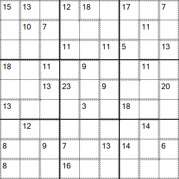 Killer Sudoku - Fácil