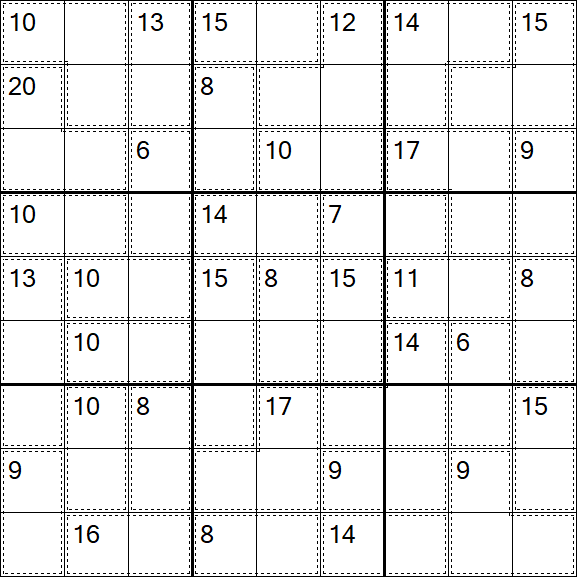 Killer Sudoku - Fácil