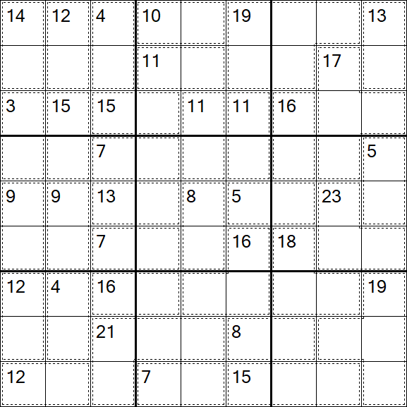 Killer Sudoku - Einfach
