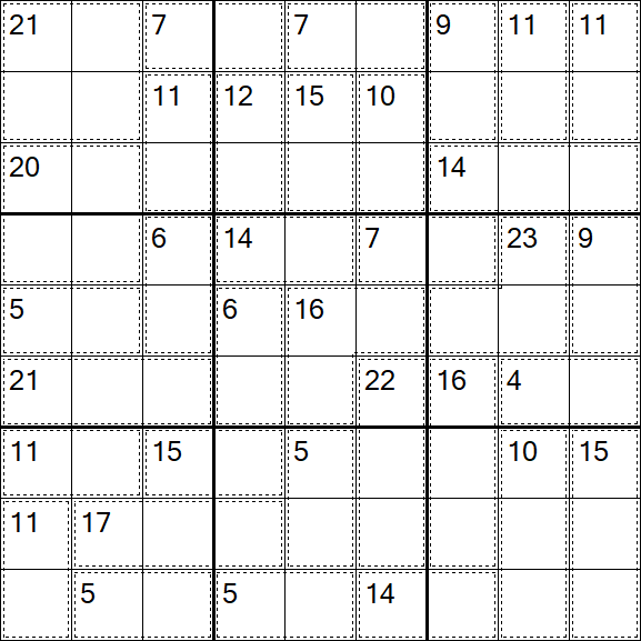 Killer Sudoku - Einfach