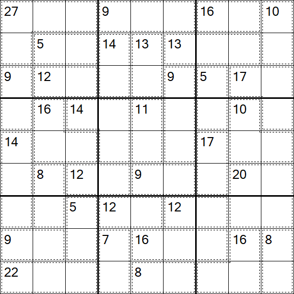 Killer Sudoku - Einfach