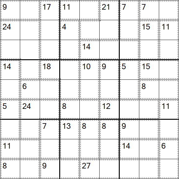 Killer Sudoku - Einfach