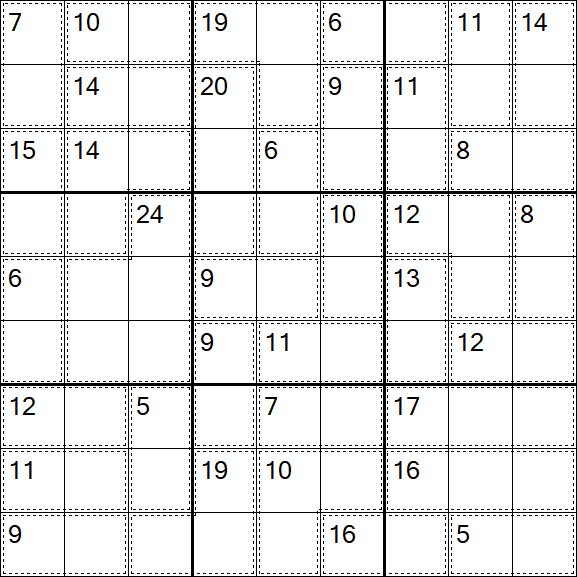 Killer Sudoku - Einfach