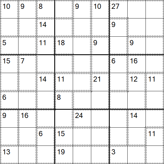 Killer Sudoku - Einfach