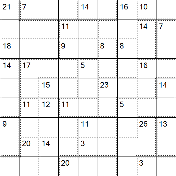 Killer Sudoku - Einfach