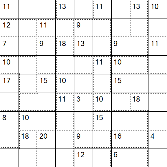 Killer Sudoku - Einfach