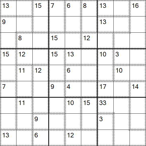 Killer Sudoku - Einfach