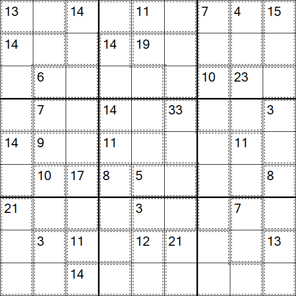 Killer Sudoku - Einfach