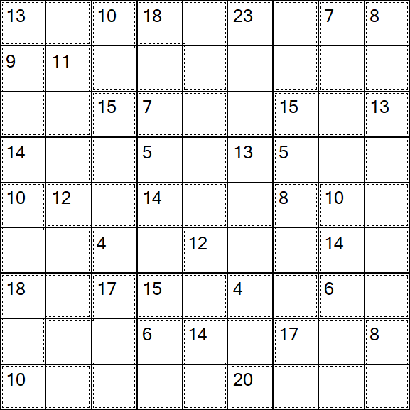 Killer Sudoku - Einfach