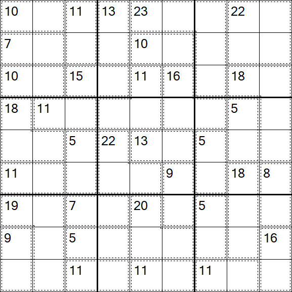 Killer Sudoku - Einfach