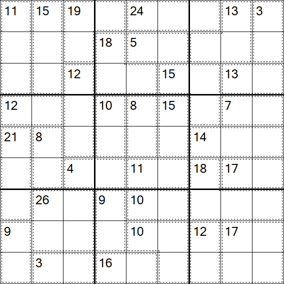 Killer Sudoku - Einfach