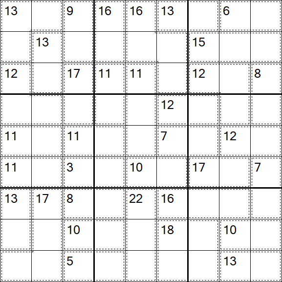 Killer Sudoku - Einfach