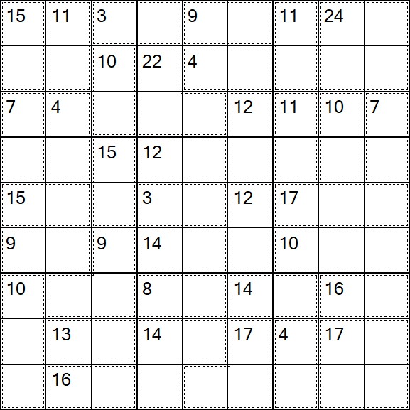 Killer Sudoku - Einfach
