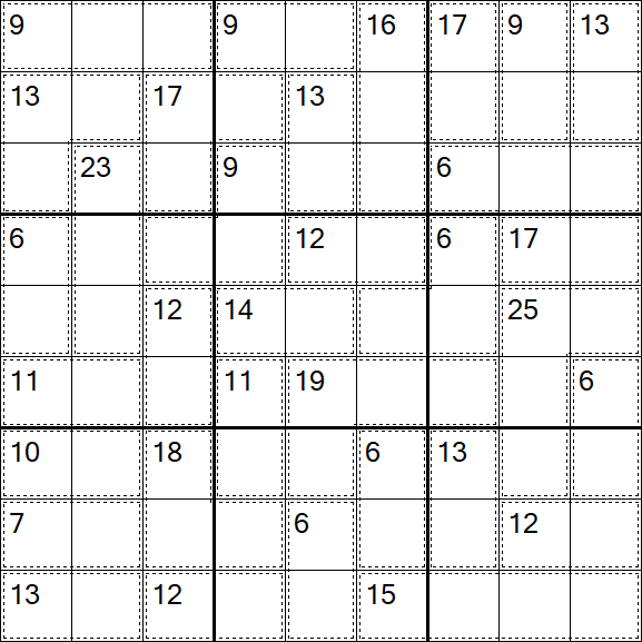 Killer Sudoku - Einfach