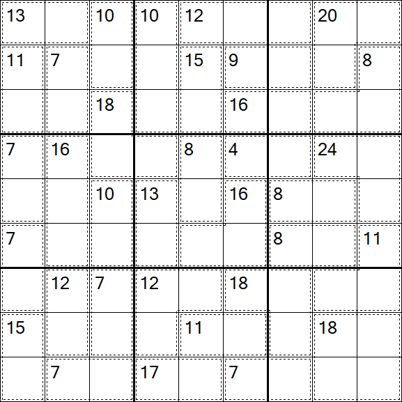 Killer Sudoku - Einfach
