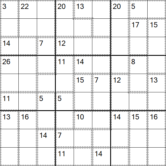 Killer Sudoku - Einfach