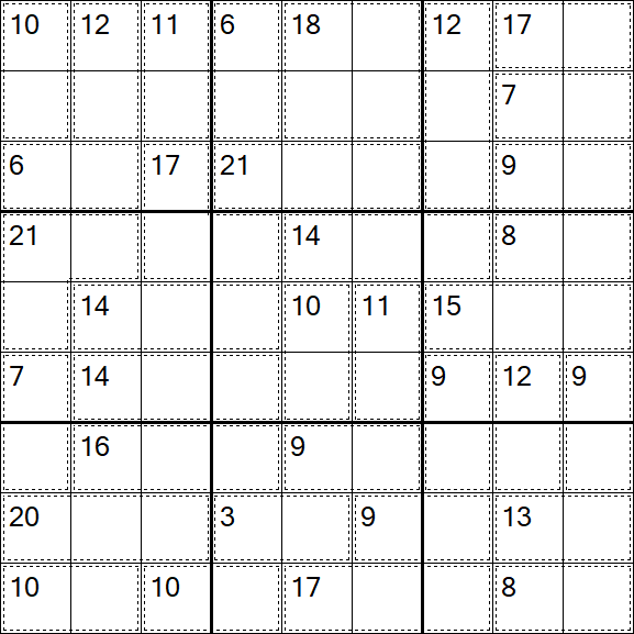 Killer Sudoku - Einfach
