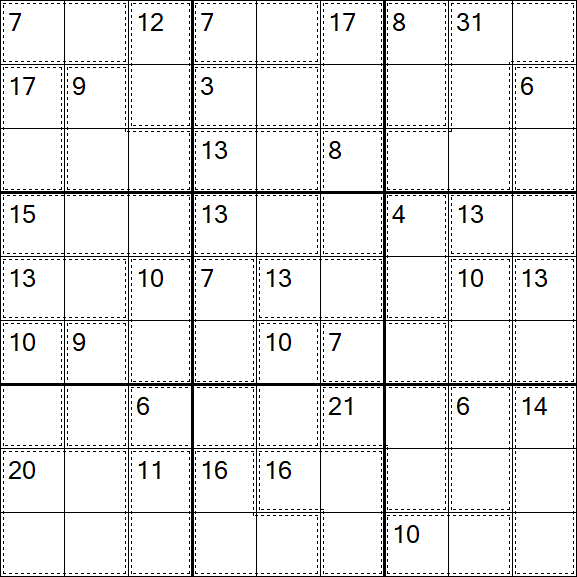 Killer Sudoku - Einfach