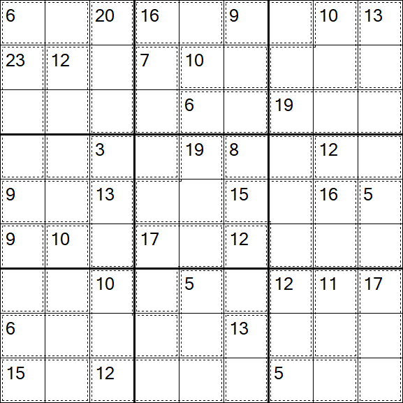 Killer Sudoku - Einfach
