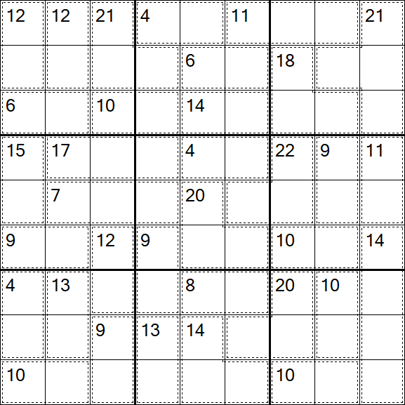 Killer Sudoku - Einfach