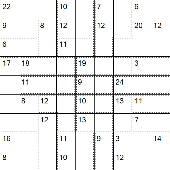 Killer Sudoku - Einfach