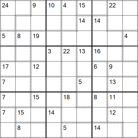 Killer Sudoku - Einfach