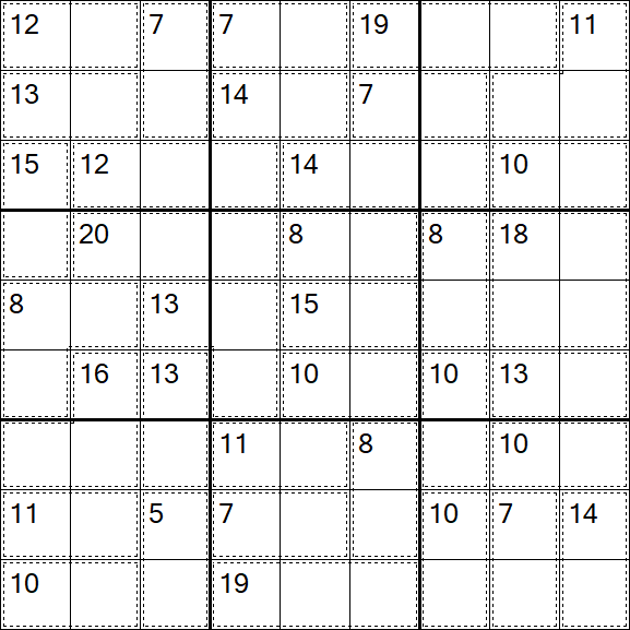 Killer Sudoku - Einfach