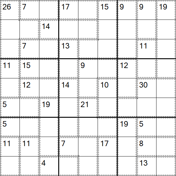 Killer Sudoku - Einfach