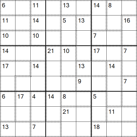 Killer Sudoku - Einfach