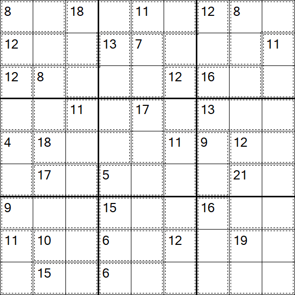 Killer Sudoku - Einfach