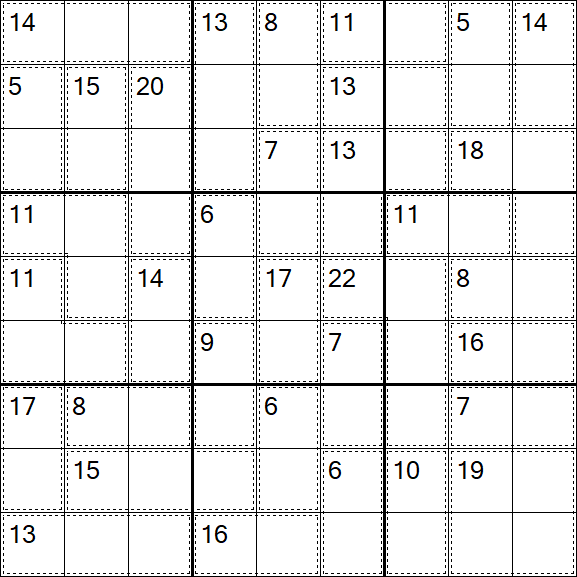 Killer Sudoku - Einfach