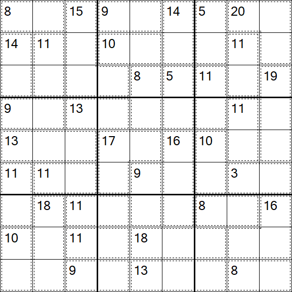 Killer Sudoku - Einfach