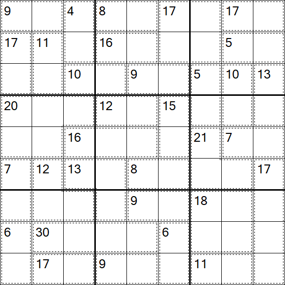 Killer Sudoku - Einfach