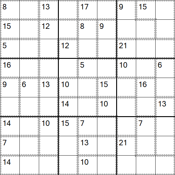 Killer Sudoku - Einfach
